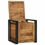 Caja de Almacenamiento 50 x 50 x 50 cm Madera maciza de Acacia