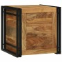 Caja de Almacenamiento 50 x 50 x 50 cm Madera maciza de Acacia