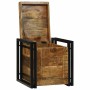 Caja de Almacenamiento 40 x 40 x 40 cm madera maciza de mango