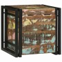 Caja de Almacenamiento 40 x 40 x 40 cm Madera maciza de Acacia