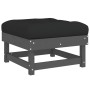 Gartenmöbel-Set 4-teilig und graue Massivholzkissen von vidaXL, Gartensets - Ref: Foro24-3186013, Preis: 397,90 €, Rabatt: %