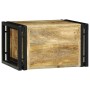 Estante de Vino 46 x 35 x 27.5 cm Madera maciza de Mango