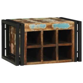 Estante de Vino 46 x 35 x 27.5 cm Madera maciza recuperada