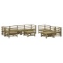 Gartenmöbel-Set 10 Teile und Kissen aus imprägnierter Kiefer\n von vidaXL, Gartensets - Ref: Foro24-3186101, Preis: 970,11 €,...