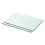 Estantes 2 unidades panel de vidrio transparente 30x15 cm