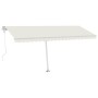 Toldo de pie automático crema 500x300 cm