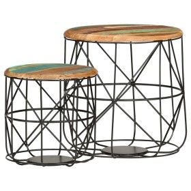 Coffee tables 2 units recycled solid wood by vidaXL, Coffee table - Ref: Foro24-286578, Price: 112,78 €, Discount: %