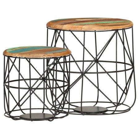 Couchtische 2 Einheiten recyceltes Massivholz von vidaXL, Couchtisch - Ref: Foro24-286578, Preis: 106,53 €, Rabatt: %