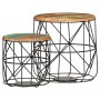 Coffee tables 2 units recycled solid wood by vidaXL, Coffee table - Ref: Foro24-286578, Price: 106,53 €, Discount: %