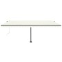 Toldo de pie automático crema 500x300 cm