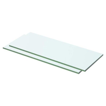 Estantes 2 unidades panel de vidrio transparente 50x15 cm en Estantes y estanterías | Comprar online en Foro24