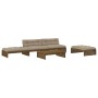 Gartenmöbel-Set 5-teilig und honigbraune Massivholzkissen von vidaXL, Gartensets - Ref: Foro24-3186147, Preis: 984,34 €, Raba...