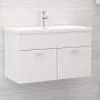 Mueble con lavabo madera de ingeniería blanco