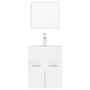 Conjunto de muebles de baño madera contrachapada blanco