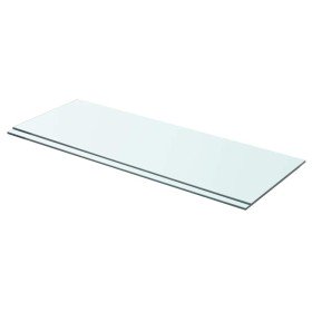 Estantes 2 unidades panel de vidrio transparente 70x25 cm