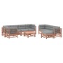 10-teiliges Gartenmöbel-Set mit Kissen aus Douglasienholz von vidaXL, Gartensets - Ref: Foro24-3186100, Preis: 931,16 €, Raba...