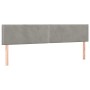 Boxspringbett mit Matratze und hellgrauem LED-Samt 200x200 cm von vidaXL, Betten und Lattenroste - Ref: Foro24-3134363, Preis...