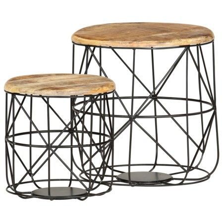 Coffee tables 2 units solid mango wood by vidaXL, Coffee table - Ref: Foro24-286579, Price: 87,10 €, Discount: %