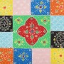 Mesilla de noche 2uds Multicolor 40x35x45cm Madera maciza Mango