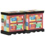 Armario de Noche con cajón 2 pcs Multicolor 40 x 35 x 45 cm