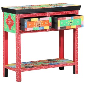 Mesa Consola Multicolor 80 x 35 x 76 cm Madera contrachapada