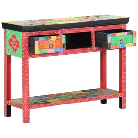 Mesa Consola Multicolor 100 x 30 x 75 cm Madera maciza de Mango