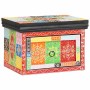 Armario de Noche con cajón 2 pcs Multicolor 40 x 30 x 28 cm