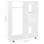 Armario de madera de ingeniería blanco 80x40x110 cm de vidaXL, Armarios roperos - Ref: Foro24-808513, Precio: 78,29 €, Descue...