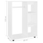 Weißer Holzwerkstoffschrank 80x40x110 cm von vidaXL, Kleiderschränke - Ref: Foro24-808513, Preis: 79,80 €, Rabatt: %