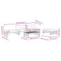 5-teiliges Gartenmöbel-Set und weiße Massivholzkissen von vidaXL, Gartensets - Ref: Foro24-3186145, Preis: 958,82 €, Rabatt: %