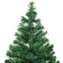 Árbol de Navidad artificial con luces y bolas 230 ramas 120 cm