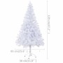 Árbol de Navidad artificial con luces y bolas 230 ramas 120 cm