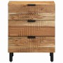 Armario de Noche Marrón 50 x 33 x 62 cm madera maciza de acacia