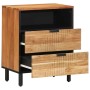 Armario de Noche Marrón 50 x 33 x 62 cm madera maciza de acacia