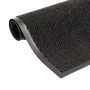 Alfombras de entrada rectangulares de nudo 2 uds negro 40x60 cm