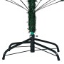 Árbol de Navidad preiluminado con luces y bolas verde 240 cm
