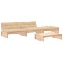 4-teiliges Gartenmöbel-Set und Massivholzkissen von vidaXL, Gartensets - Ref: Foro24-3186137, Preis: 587,83 €, Rabatt: %
