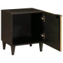 Mesa de Noche Negro y dorado 40 x 33.5 x 46 cm