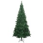 Árbol de Navidad artificial con luces y bolas verde 240 cm