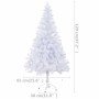 Árbol de Navidad artificial con luces y bolas 230 ramas 120 cm