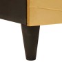 Vitrina Negro y dorado 60 x 33 x 75 cm madera maciza de mango