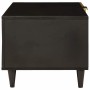 Mesa de Café Negro y dorado 80 x 50 x 40 cm