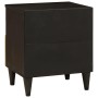 Mesa de Noche con cajón Negro y dorado 40 x 33 x 46 cm