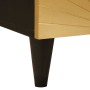 Mesa de Noche con cajón Negro y dorado 40 x 33 x 46 cm