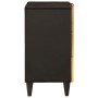 Mesa de Noche con cajón Negro y dorado 50 x 33 x 60 cm