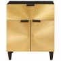 Mesa de Noche con cajón Negro y dorado 50 x 33 x 60 cm