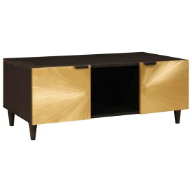 Mesa de Café Negro y dorado 100 x 54 x 40 cm