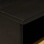 Mesa de Café with Drawer Negro y dorado 80 x 54 x 40 cm