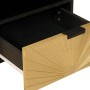 Mesa de Café with Drawer Negro y dorado 80 x 54 x 40 cm