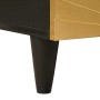 Mesa de Café with Drawer Negro y dorado 80 x 54 x 40 cm